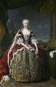 Jean Baptiste van Loo, Portrait of Princess Augusta of Saxe Gotha